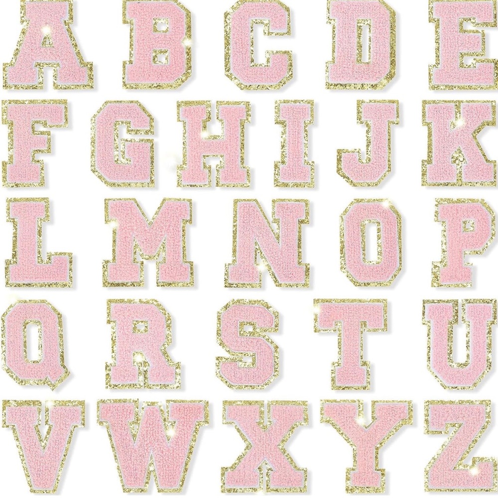 Iron on Chenille Letters
